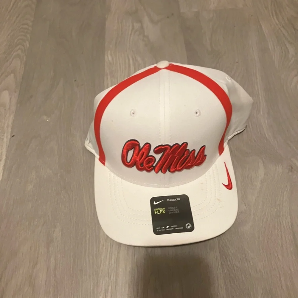 Nike‎ Red and White Ole Miss Hat